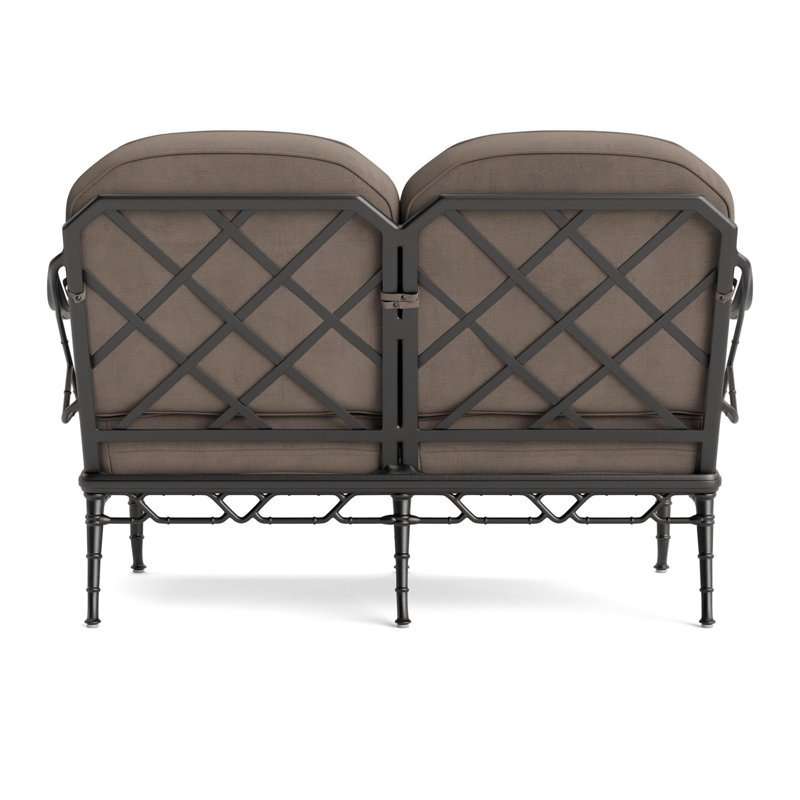 Calcutta Outdoor 2 - Seat Loveseat, Fusion Charcoal, Textured Pewter