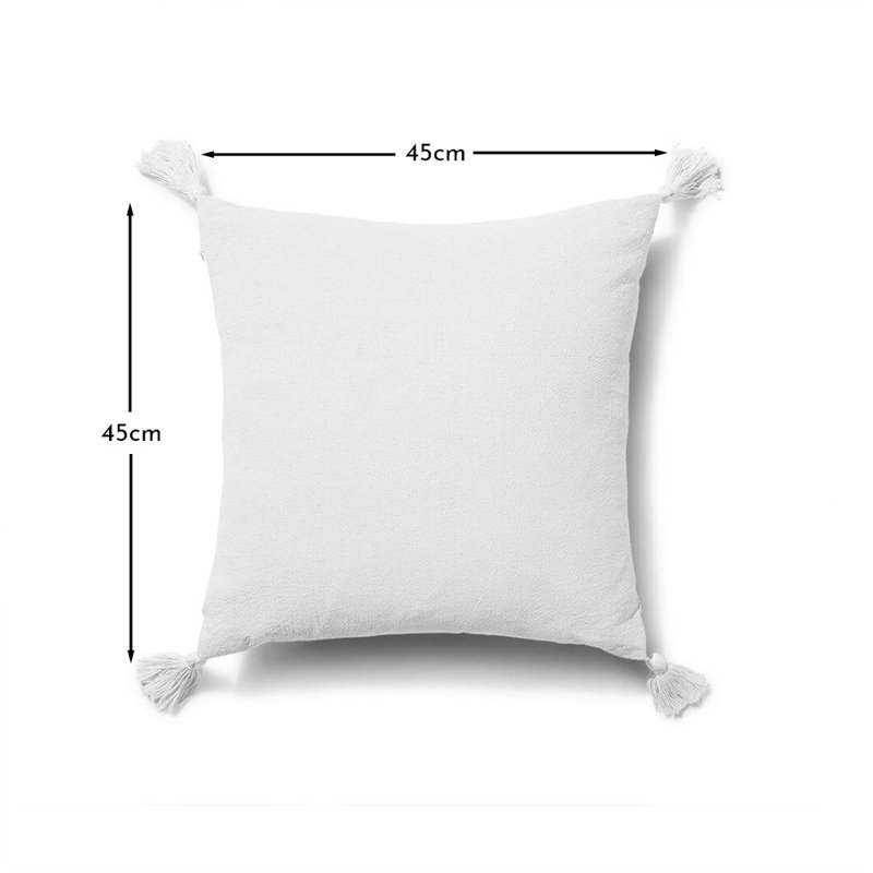 Sohara Square Euro Pillow Cover, White