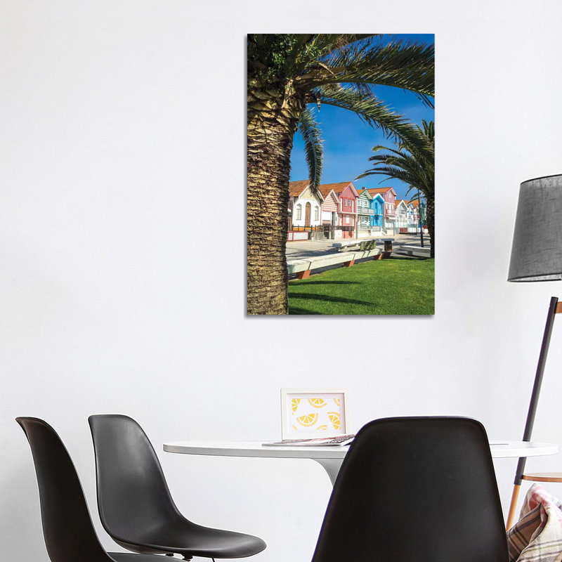 houses in Palheiros, Costa Nova, 101.6cm H x 66.04cm W