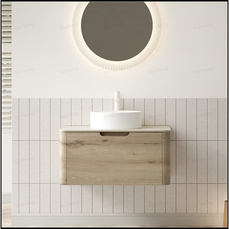 30"Floating Bathroom Vanity With With Round Sink, 30"