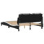 Structure de lit vidaXL avec DEL sans matelas Zadar noir et blanc 137 x 190 cm-786704283-786704285