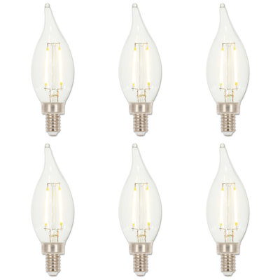 40 Watt Equivalent CA11 E12/Candelabra Dimmable LED Bulb