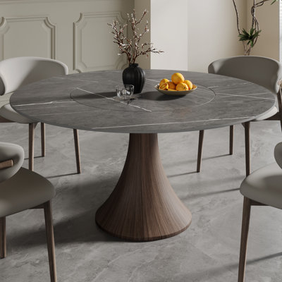 Table de salle à manger Revolution: table de cuisson intégrée avec fonction de rotation à 360 °