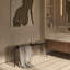 Banc de chambre en cuir gris avec banc d'entrée-111994910