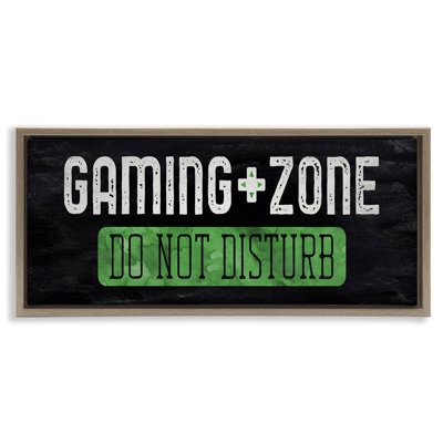 Do Not Disturb Gaming Zone Floating Frame, design by CAD Designs