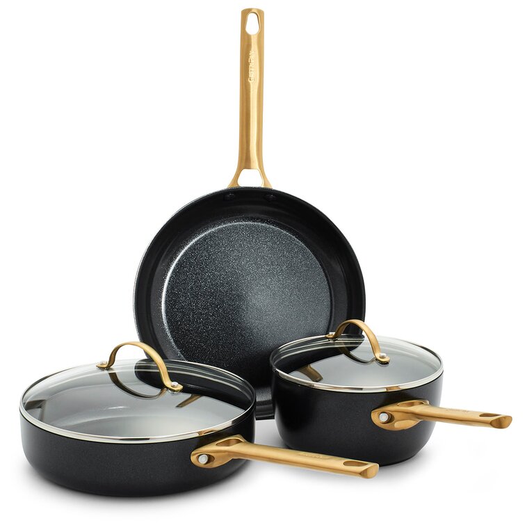 GreenPan Reserve Black 10-Piece Non-Stick Ceramic Cookware Set + Reviews