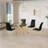 Bezons 4 - Person Glass Top Pedestal Dining Set-1610927815
