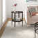 Hera Glass Top End Table