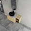 Meuble-lavabo mural 42 po avec lavabo d'art en céramique et 1 tablette de rangement, 2 portes à fermeture douce, emballage KD, contreplaqué-1844016834