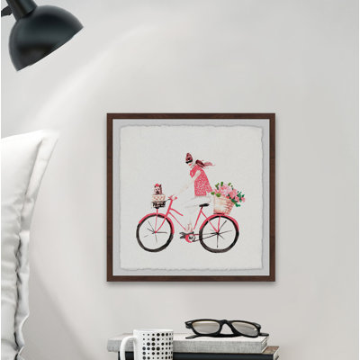 « vélo porte », impression encadrée
