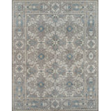 Proprietary Patterns Wool Southwestern Area Rug in Kinross Seaglass