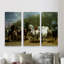 The Horse Fair - 3 pièces, reproduction d'art sur toile-1265867184