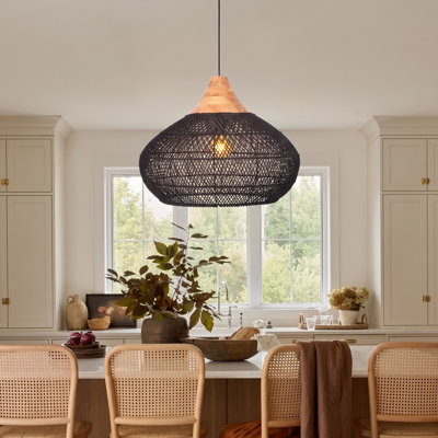 Bridin 1 - Light Natural Geometric Pendant