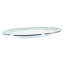 Green Scallop Oval Platter