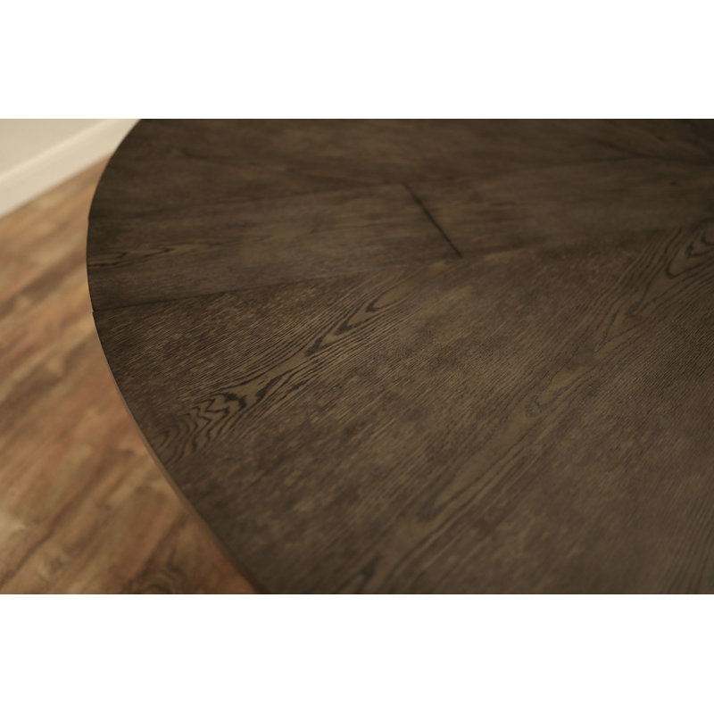 Jupe Mink Extendable Solid Wood Dining Table, Artisan Gray