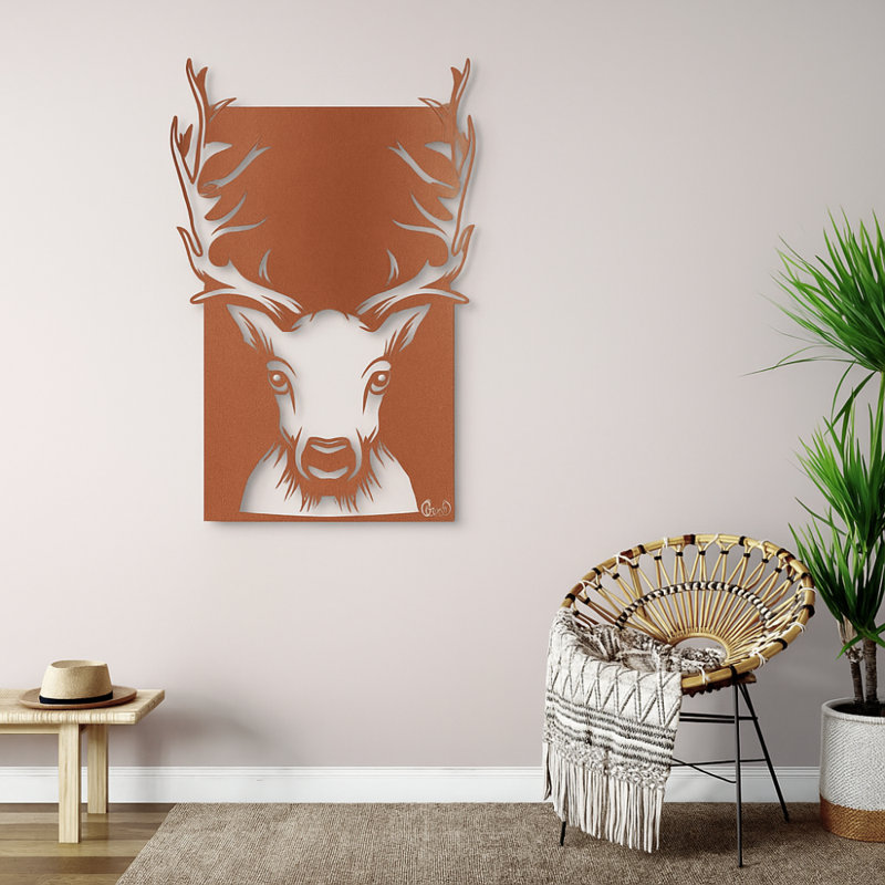 Wall Decor on Metal, Copper