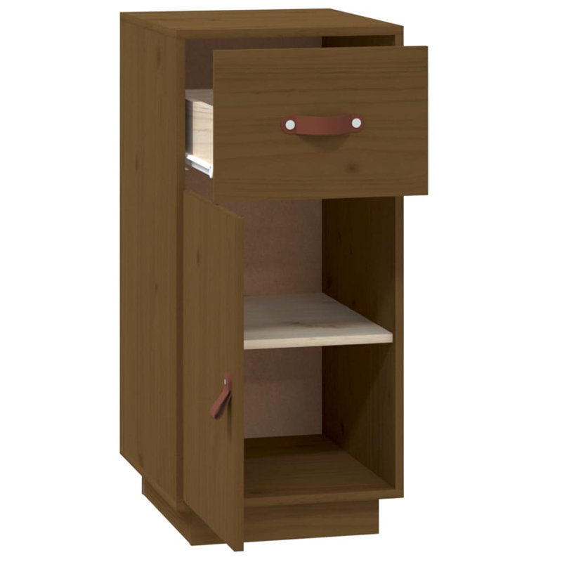 Leam 34cm Solid Wood Sideboard, Honey Brown