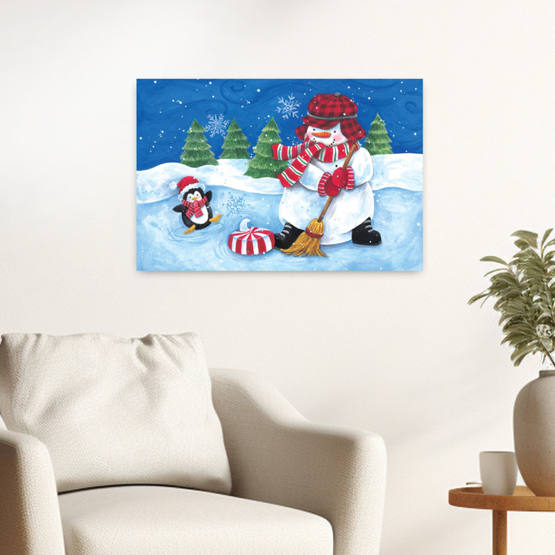 Bonbon, curling, fantaisiste, art contemporain contemporain, pingouin abstrait, H 24 po x l 16 po