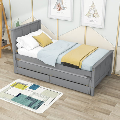 Lit plateforme simple avec rangement Maridean