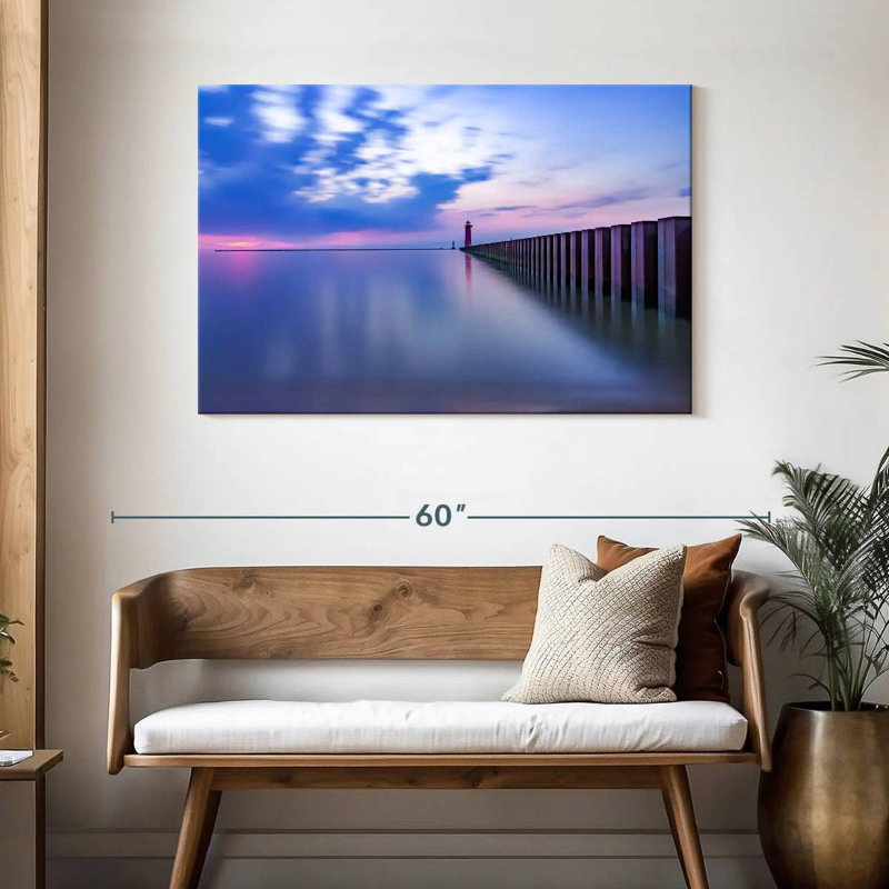 Alvord Kenosha Lighthouse, 30" H x 45" W
