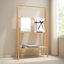 Bamboo Ladder Towel Rack With Storage Shelf