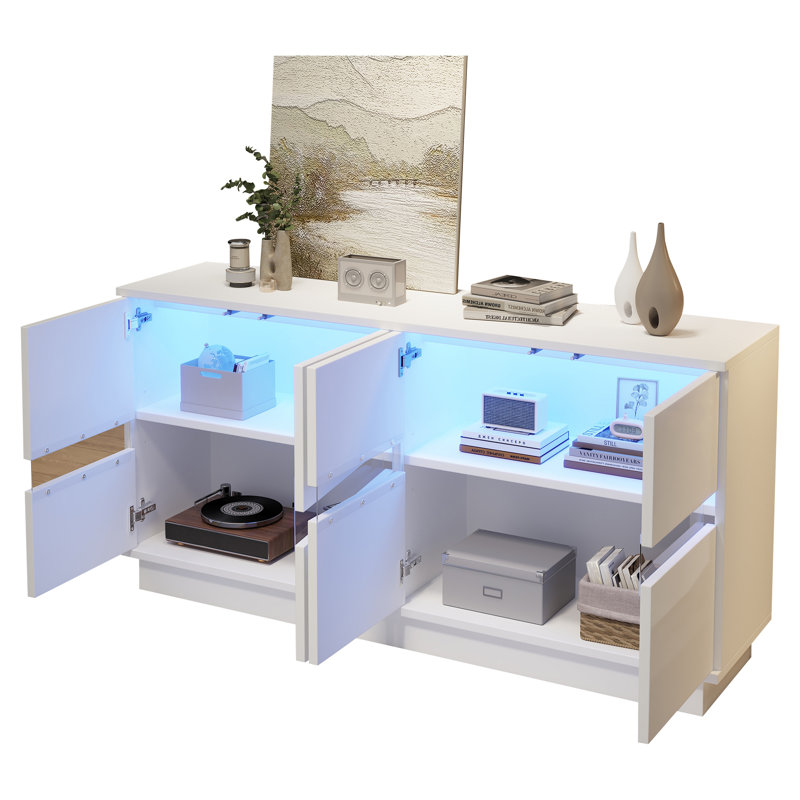 Acrylic Rectangle Accent Cabinet