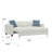 White Pop-Up Sleeper Sofa