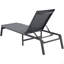 Méridienne pour chaise longue d'extérieur réglable à 5 positions 2 pièces