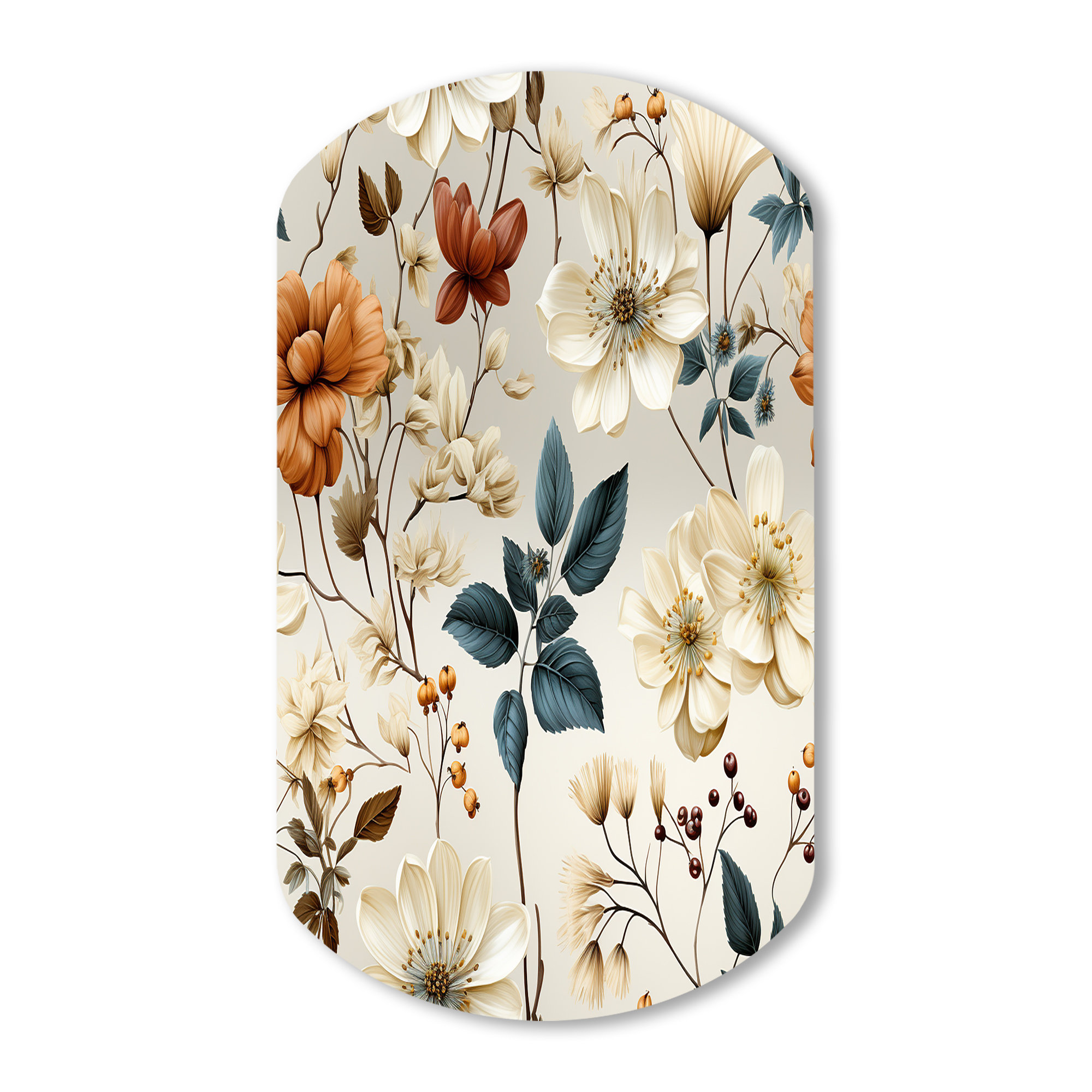 Lark Manor Ismay - Floral Cylinder Shape Metal Wall Sculpture - Wayfair ...