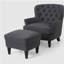 Fauteuil relaxant + repose-pieds