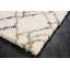 Tapis abstrait ivoire Rainbow Shag-70768120