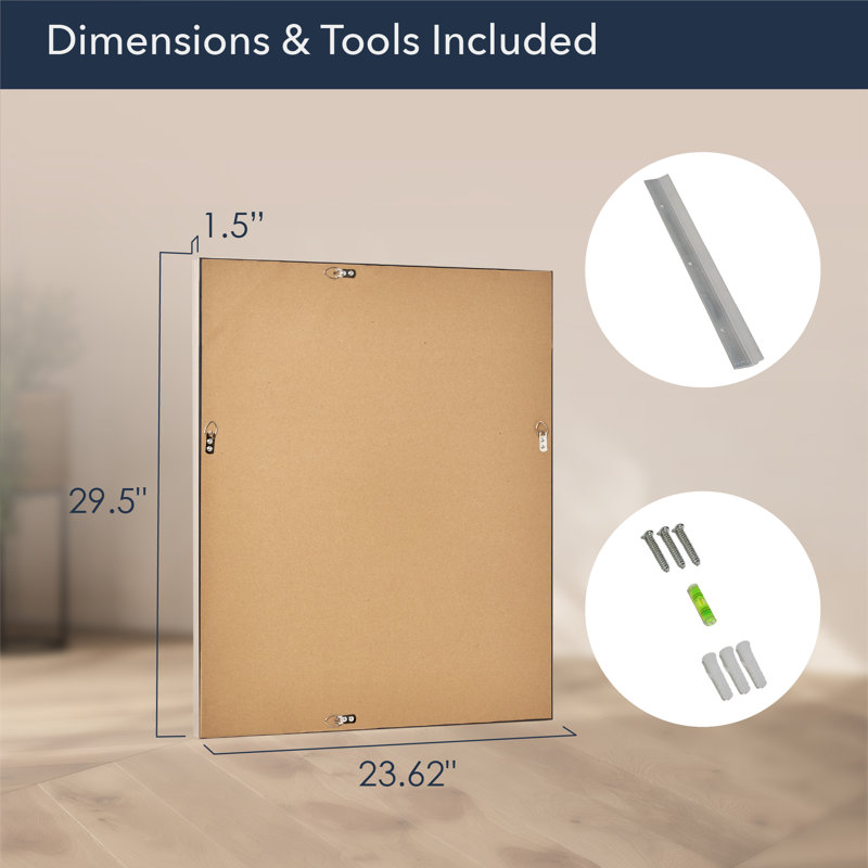 Desloge Polystyrene Rectangle Mirror