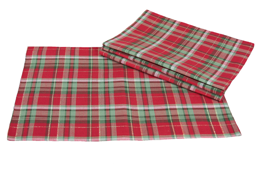 Polyester Plaid Rectangle Placemat (Set of 4) The Holiday Aisle®