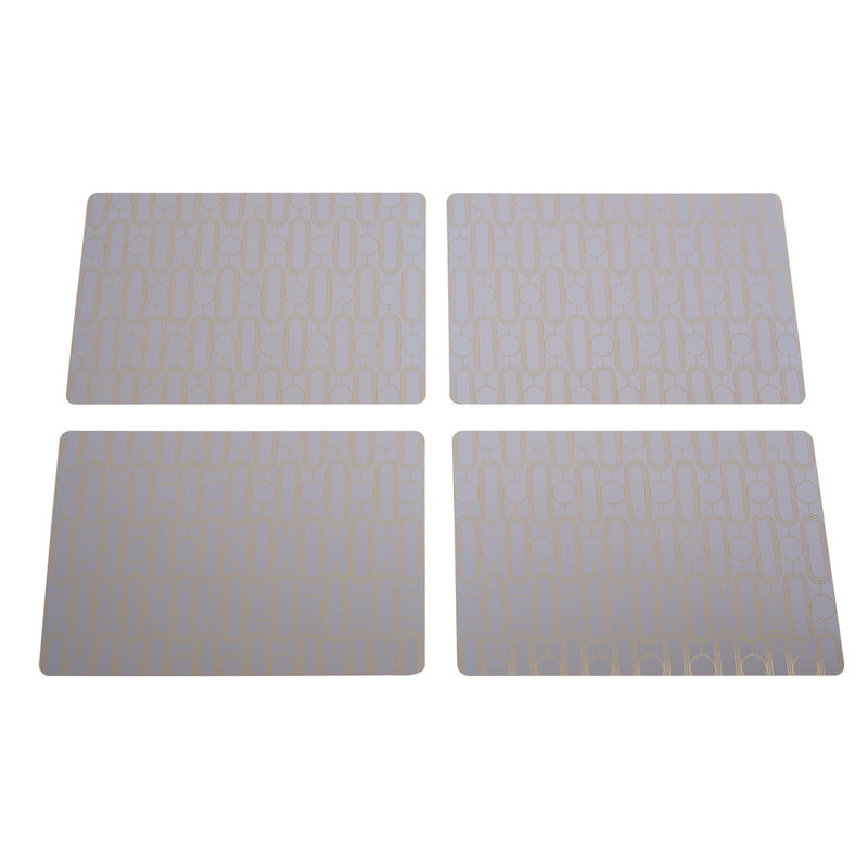 Anyia Geometric Rectangle Placemat, Purple