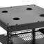 Support réseau 16U, profondeur de 23 po, fixation murale ou au sol, tablettes ventilées, idéal pour les espaces de bureau de détail limités, structure ouverte à 4 poteaux robustes, avec petite configuration pour salle de classe