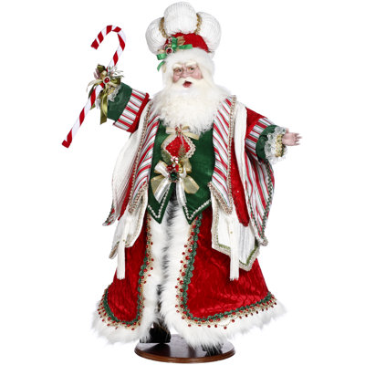 Candy Cane Santa - 35 Inches