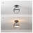 8.26'' Modern Black Circular LED Flush Mount Ceiling Light