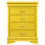 Commode 4 tiroirs, jaune-759495697