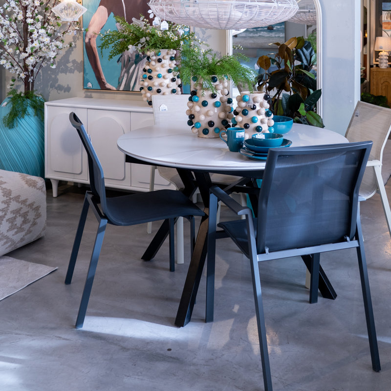 Patio Dining Armchair, Black
