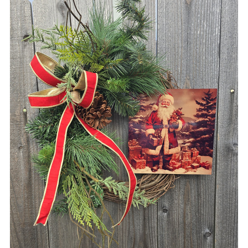 Couronnes de père Noël rétro