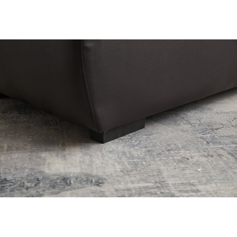 Chaise longue Appel, H 29 po x l 14 po x P 67 po, Brun