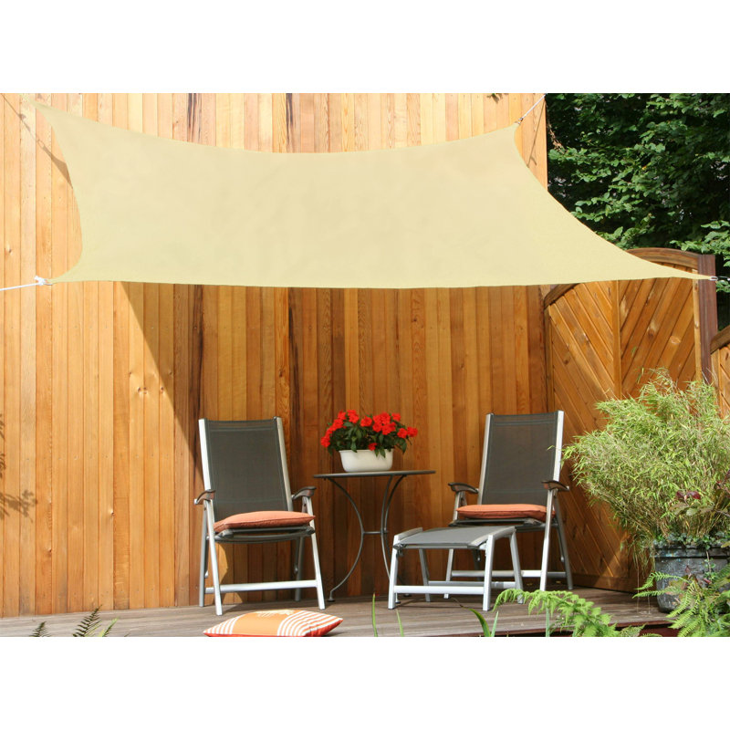 Nobleboro 3m x 2.5m Rectangular Shade Sail, Yellow