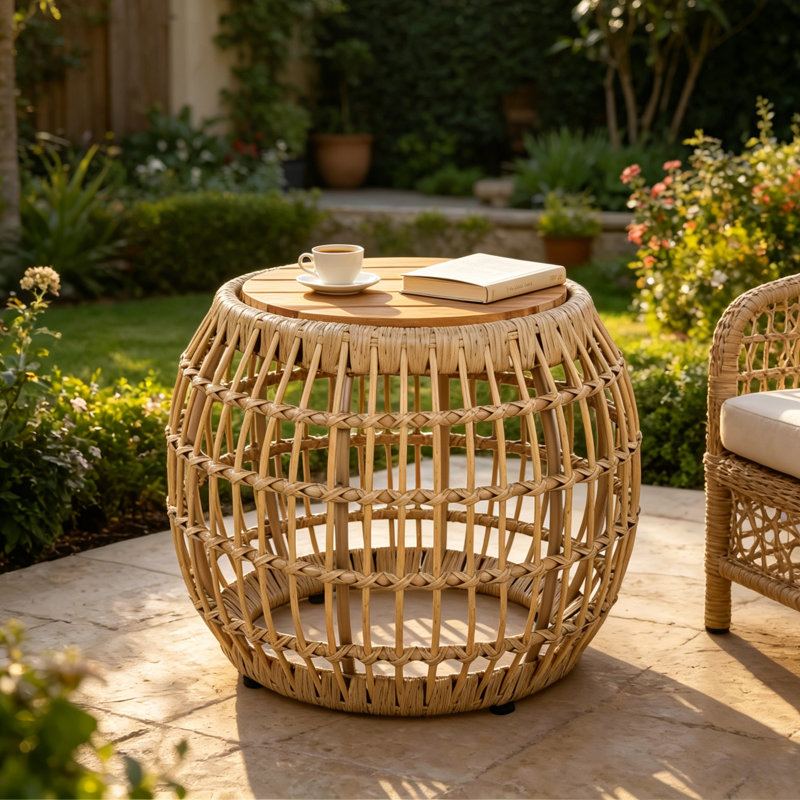 Table d'appoint en bois d'acacia Ayres