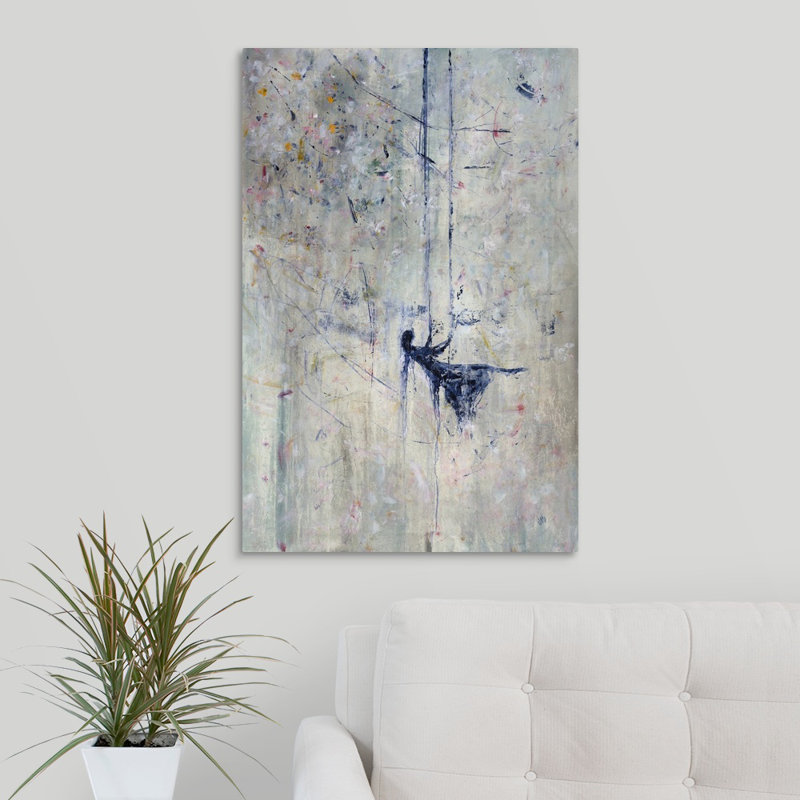 « étoile fleuri », peinture sur toile, Toile tendue, H 30 po x l 20 po x P 1,25 po