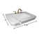 The Renovators Supply Inc. 21'' White Vitreous China Rectangular Bathroom Sink with Overflow