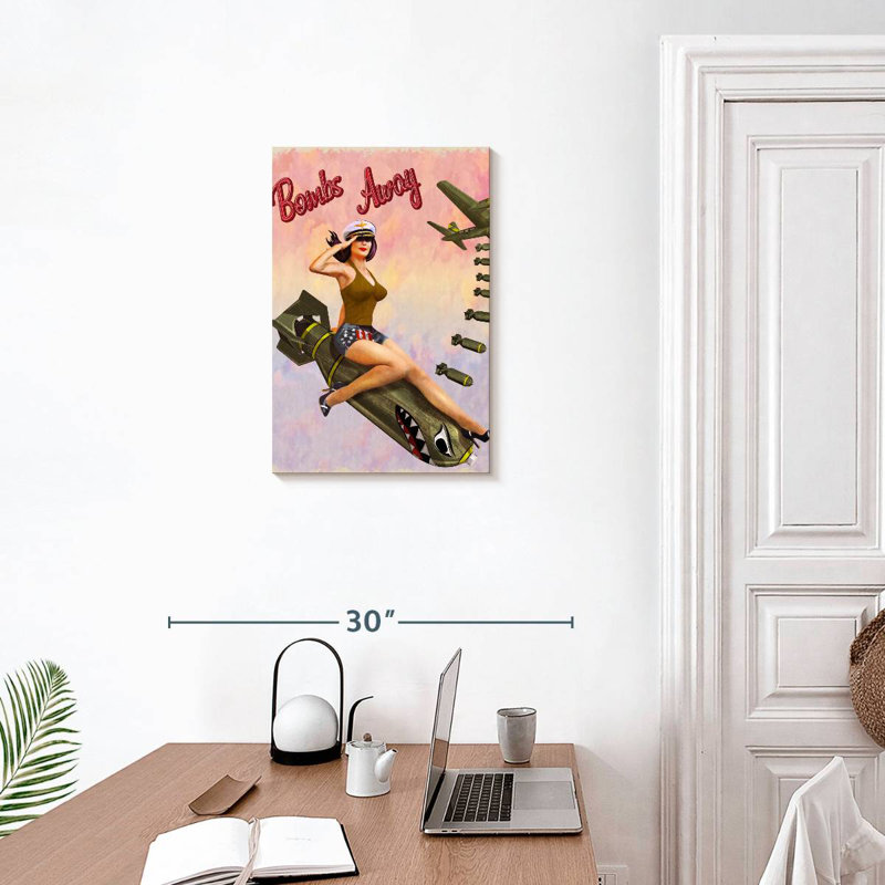 Mait Bombs Away, 24" H x 16" W