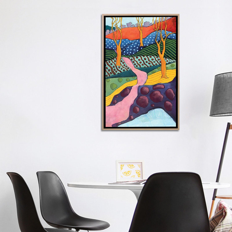 White Rabbit - Print, 101.6 cm H x 66.04 cm W x 4.445 cm D, Natural Wood