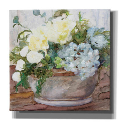" Country Basket Of Blooms II " by Stellar Design Painting Print