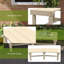 Banc de jardin en bois, banc d'arbre extérieur rond en demi-cercle, banc de parc enveloppant pour cour, patio, terrasse, pelouse, naturel