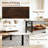3-Tier Open Shelving Unit with Adjustable Feet
